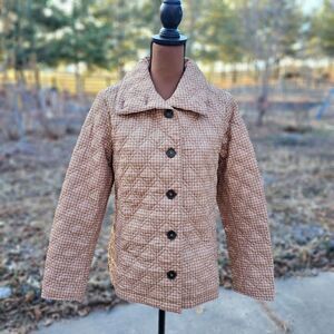 Lands' End Jacket Coat for Women Quilted, Size Small Petite Pre-owned